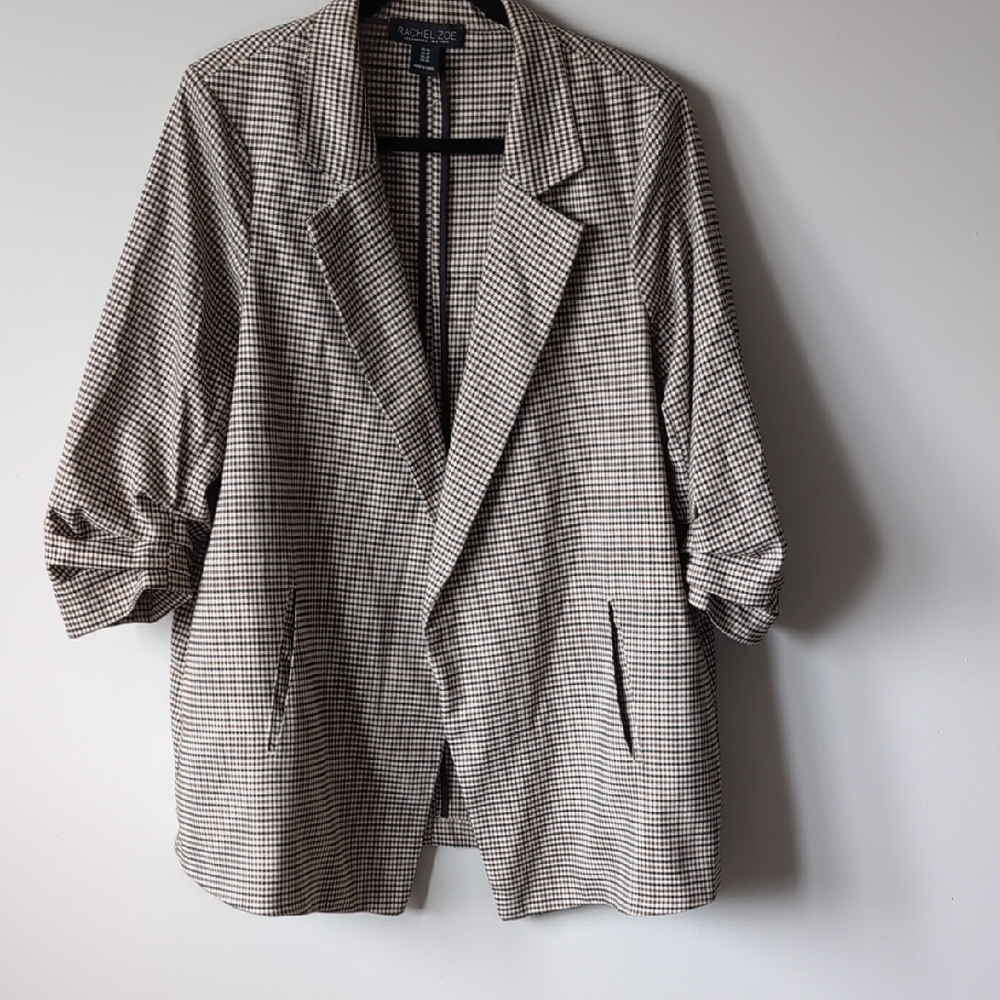 Rachel Zoe Black and White Blazer Relaxed Fit